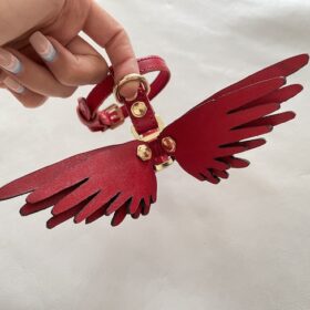 قلاده کتفی چرم طبیعی مدل فرشته