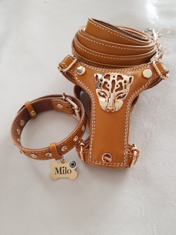 قلاده کتفی چرم طبیعی مدل تایگر - Image 5