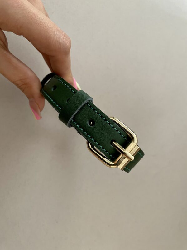 پلاک متصل استخون با گردنی چرم طبیعی دوخت دار (2cm) - Image 6