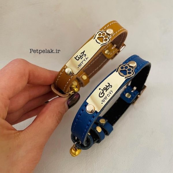 پلاک متصل پاستیل با گردنی چرم طبیعی دوخت دار (1.5cm) - Image 8